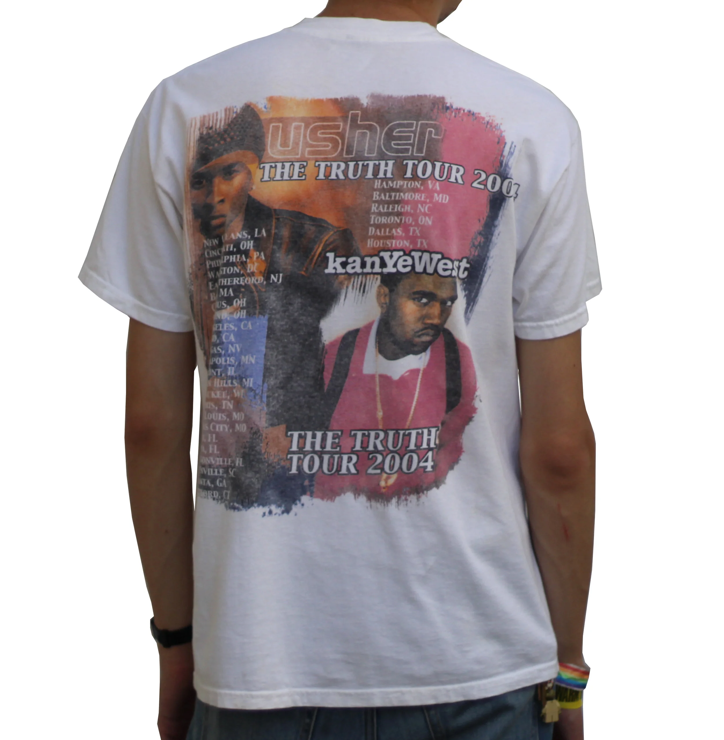 2004 Usher Ft Kanye West The Truth Tour Shirt (Size L, Fits